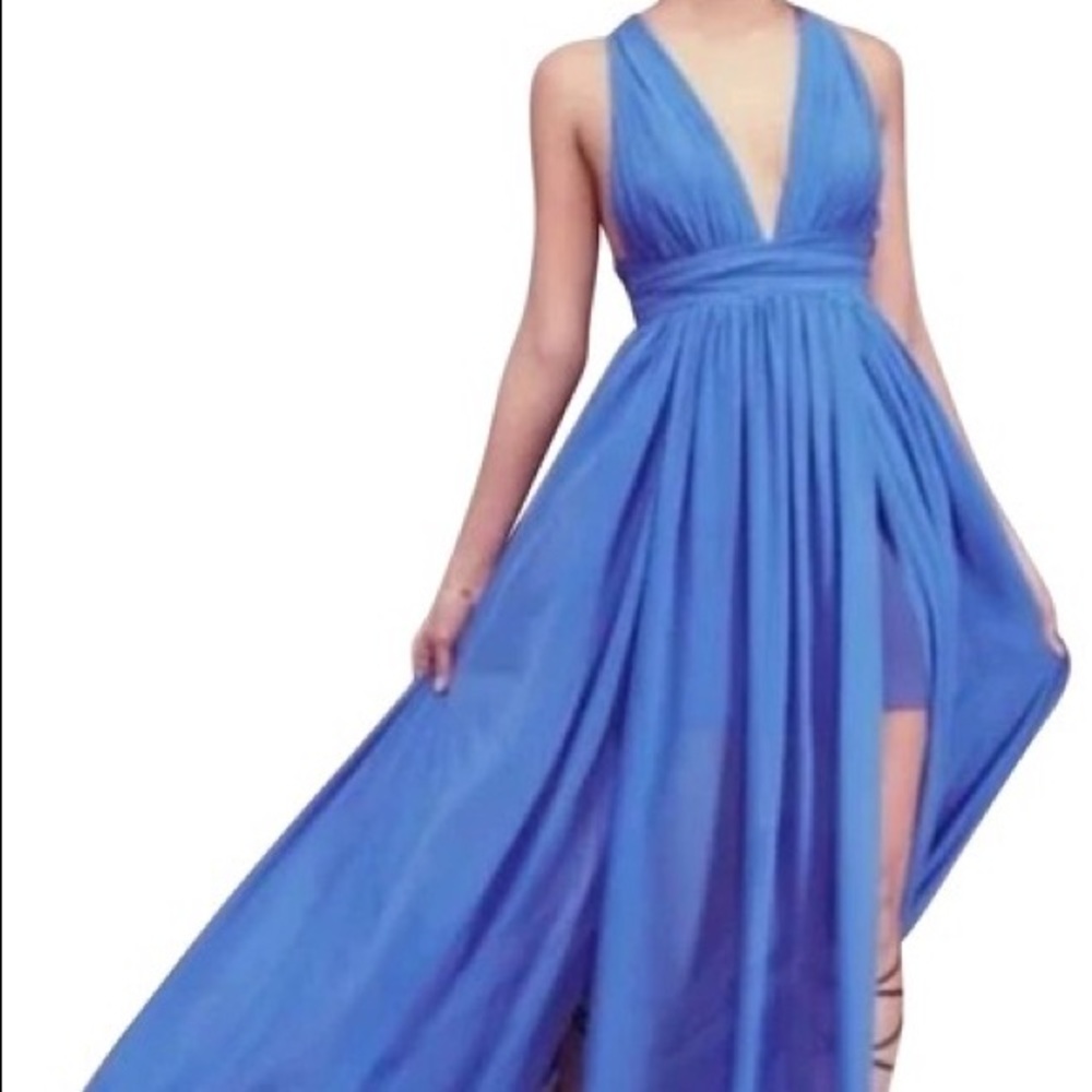 Free People Bariano Athea Maxi Dress - Blue